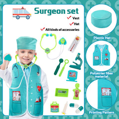 Deekin construction worker costume set sparks active pretend worksite adventures
