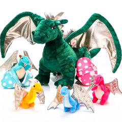 Deekin 16-inch dragon plush for cozy hugs and imaginative play.