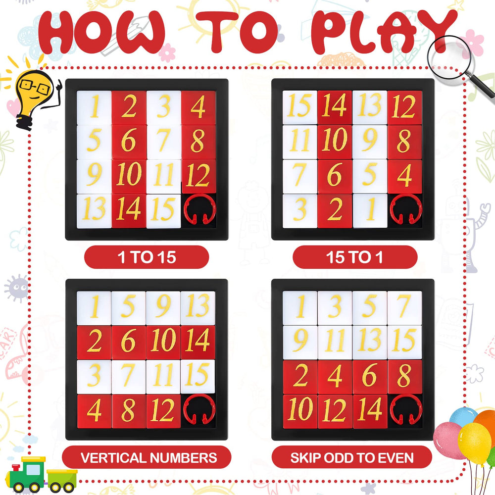 Deekin red white puzzle display highlighting high-contrast colors for quick recognition.