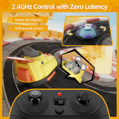 deependo bumper car performs 360-degree spins for thrilling interactive duels.