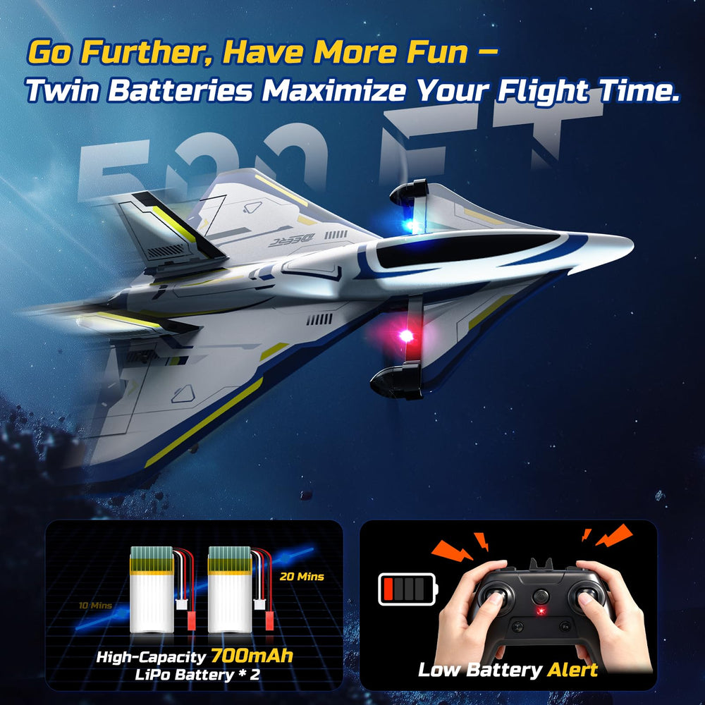 DEERC 2.4GHz control provides stable range up to 500 feet