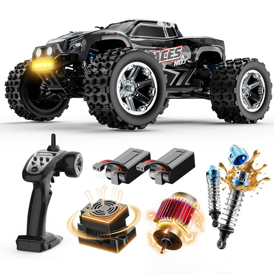 DEERC 8618 side view highlights rugged 4x4 chassis for all-terrain action.