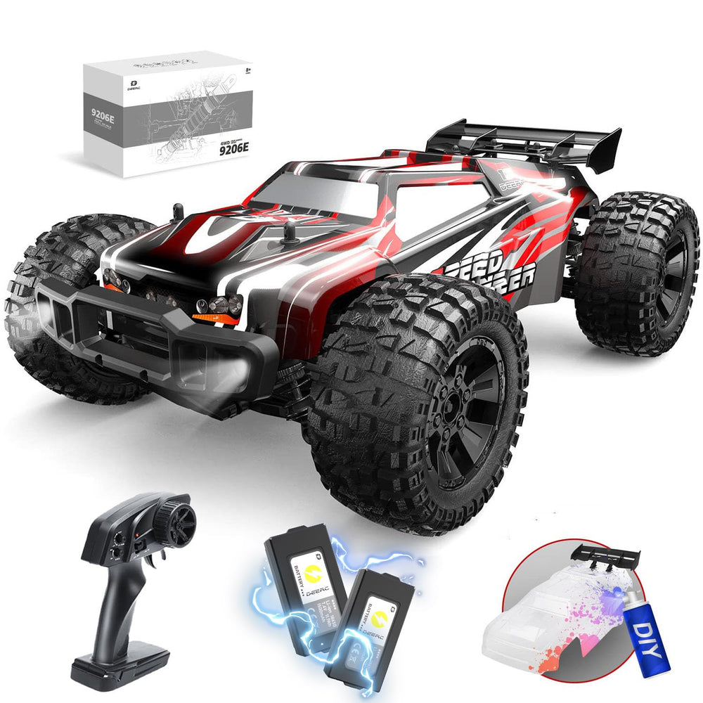 DEERC 9206E DIY shell design highlights customization for unique looks on rugged terrain.