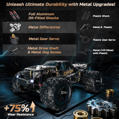 DEERC 9309E LED headlights illuminate uneven trails for night driving