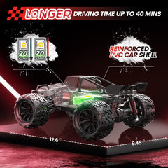 4WD all-terrain chassis ready for uneven surfaces.