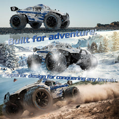 DEERC All Terrain RC Car two batteries provide extended runtime for longer sessions.