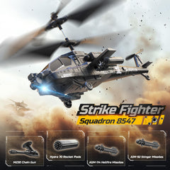 DEERC Apache side view reveals a compact profile ideal for indoor fun.