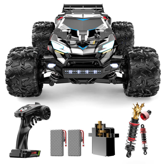 DEERC brushless RC truck with 2840-4000KV motor for fast, responsive acceleration.