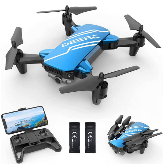 DEERC D20 mini drone with 720p camera captures front view footage for fun adventures