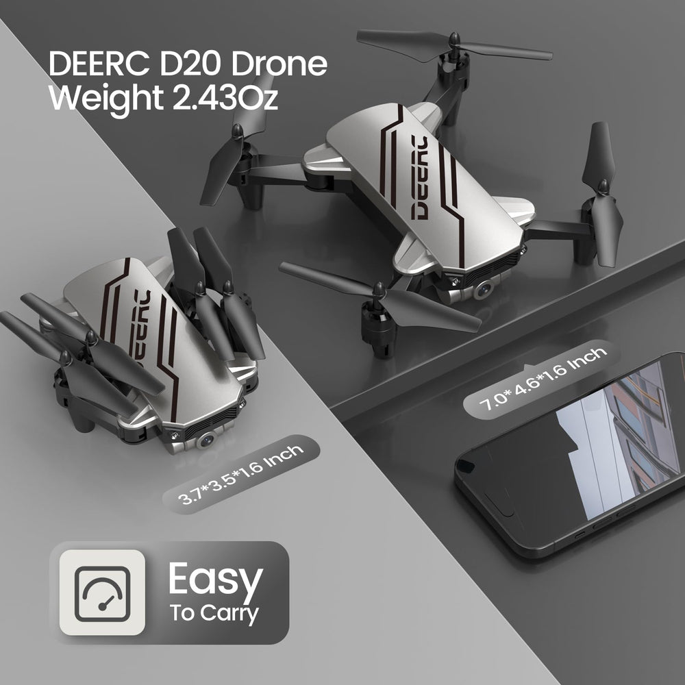 DEERC D20 one key start/landing simplifies taking off and landing