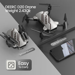 DEERC D20 one key start/landing simplifies taking off and landing