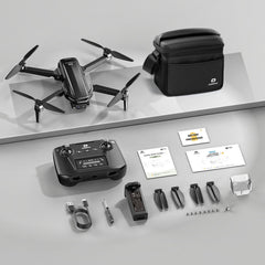 DEERC D65 brushless motors resist wind for smoother flights.