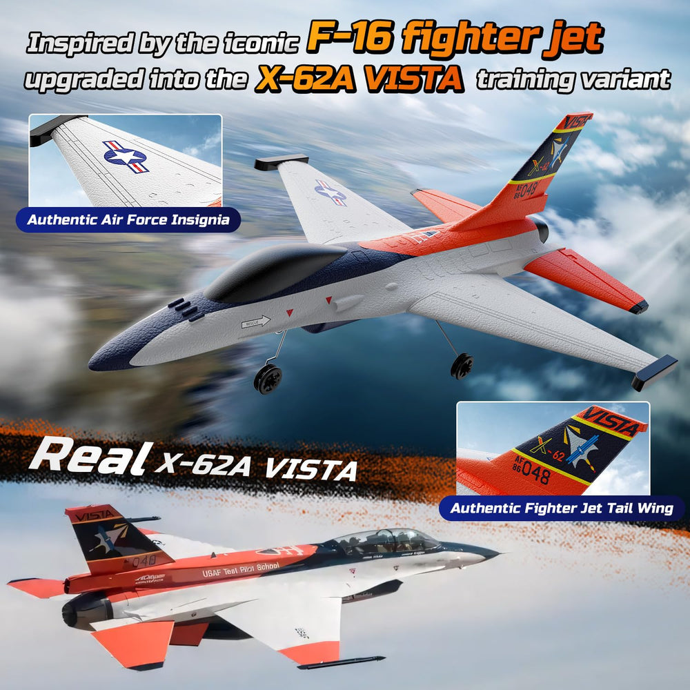 DEERC F-16 X-62A Vista remote control unit for reliable handling
