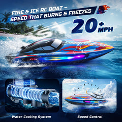 Self-righting design helps DEERC boat recover quickly after splashes.