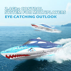 DEERC RC boat with durable ABS plastic construction for long lasting use
