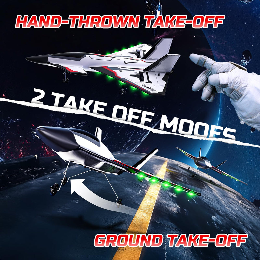 Six-axis gyro helps smooth aerobatics and steady handling.
