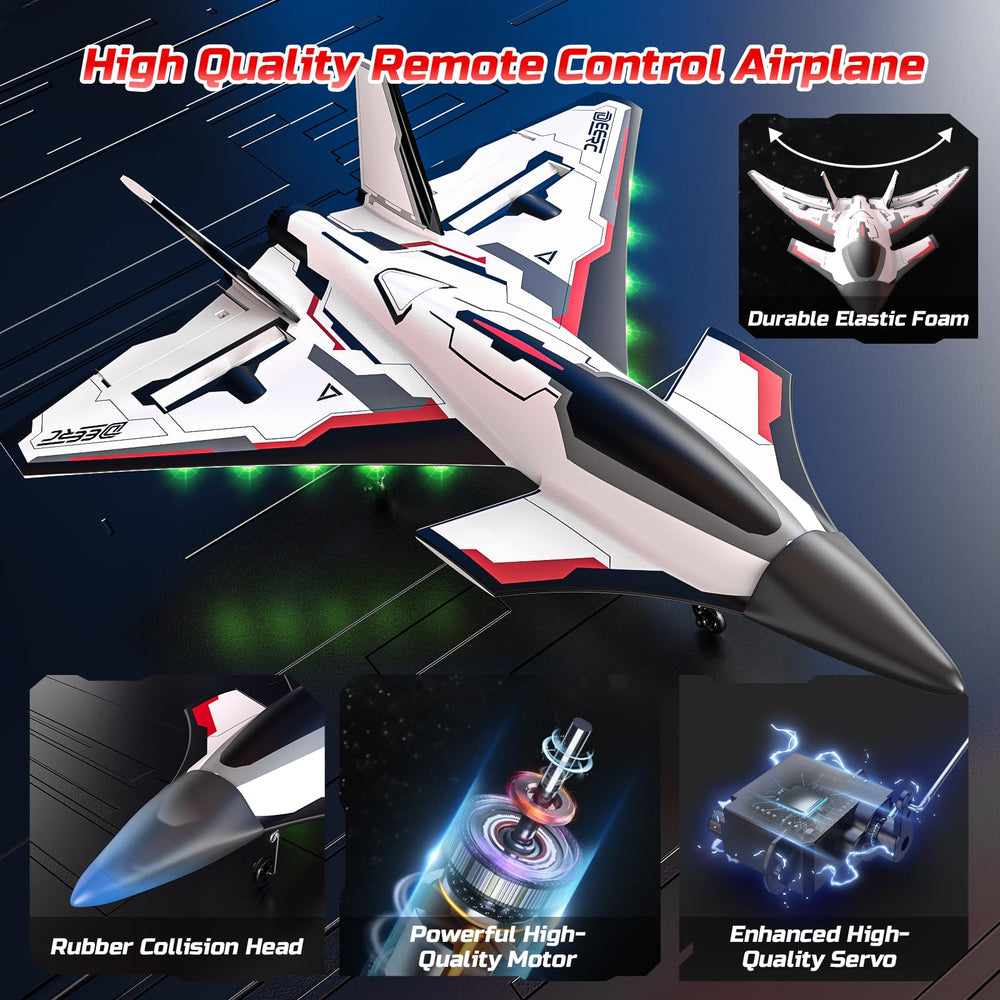 2.4GHz wireless link provides stable control at up to 500 feet.