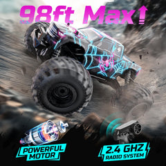 DEERC glowing spider RC car remote lets kids steer with precise control