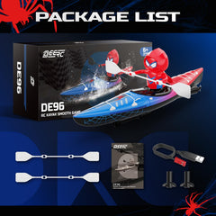 DEERC gift-ready mini RC boat for kids aged 4–8