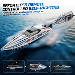DEERC 3S 2000mAh battery powering extended laps on calm water