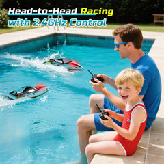 DEERC gift-ready RC boat makes summer thrills accessible.