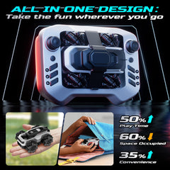 DEERC high-torque 4WD powers strong performance on wet and dry surfaces.