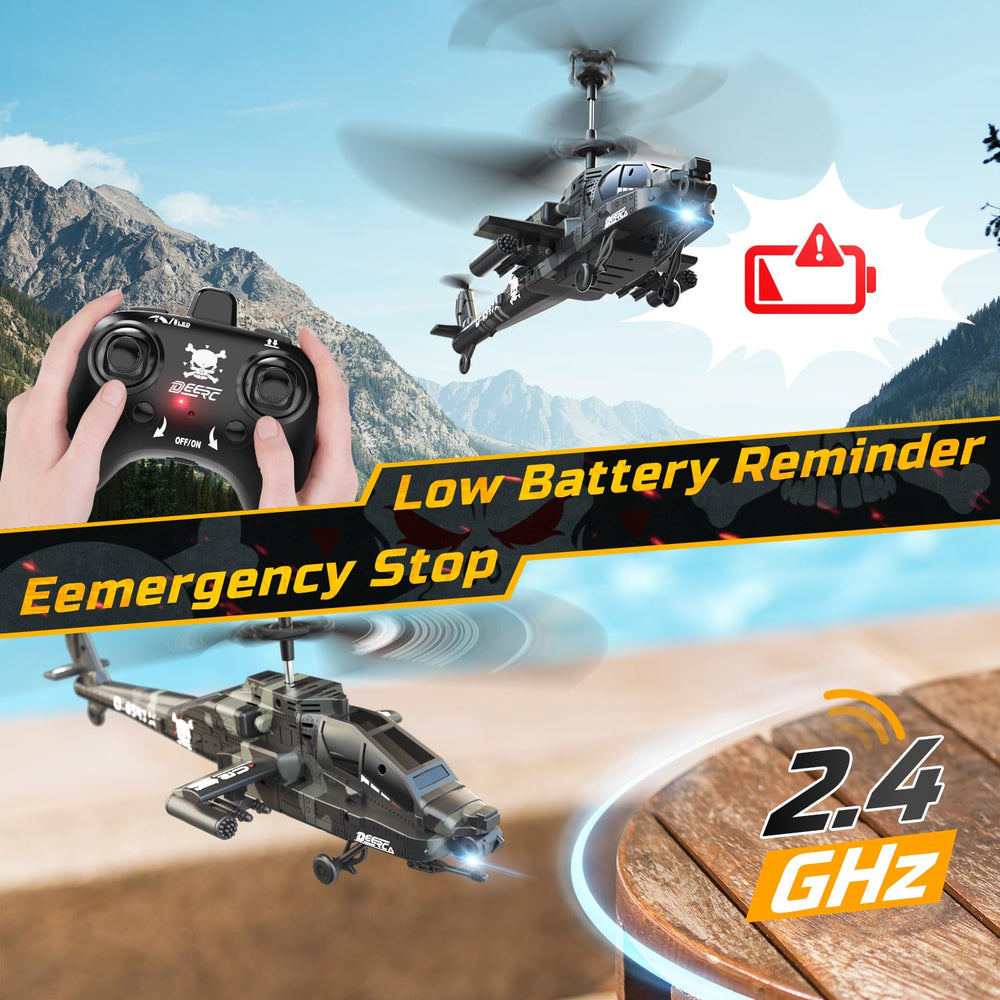 DEERC 2.4GHz remote enables smooth, multi-pilot flights without interference.