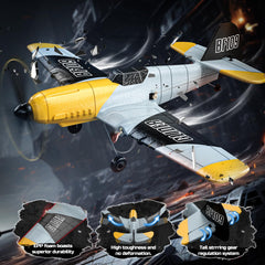 DEERC RC Plane includes two batteries for longer play sessions.