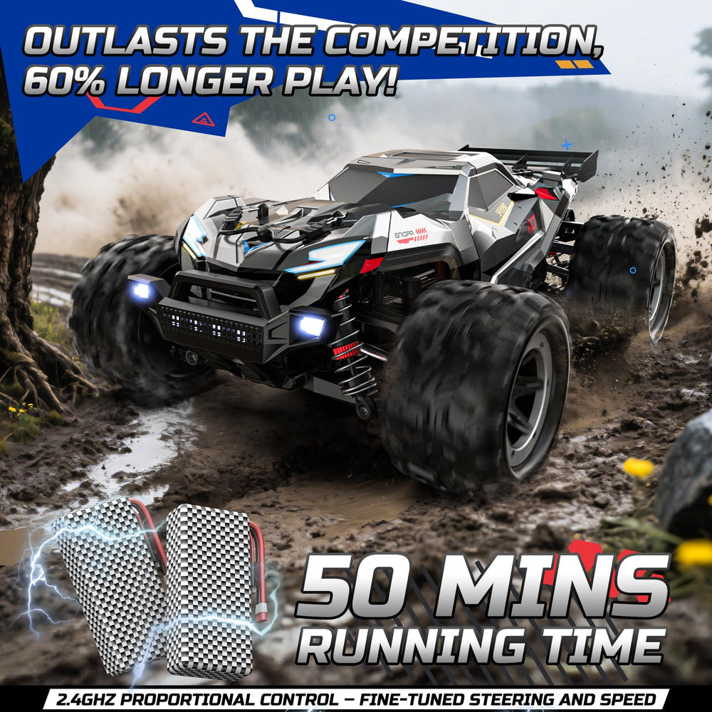 DEERC all-terrain tires enhance grip on gravel, mud, grass, and sand.