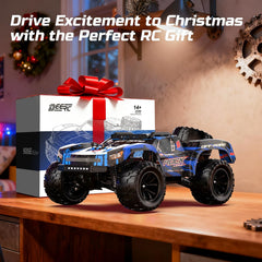 DEERC rugged off-road design suits adults and kids for outdoor adventures.