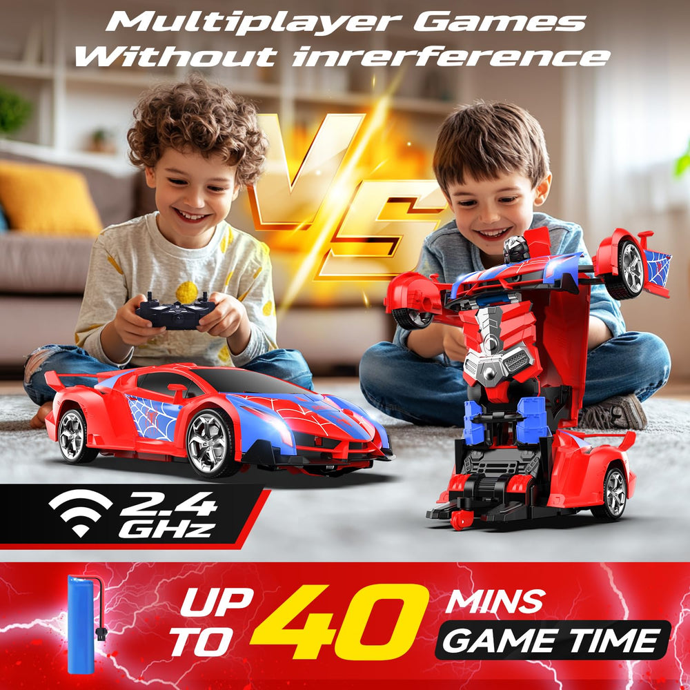 DEERC Spider RC Car 2.4GHz control ensures stable, interference-free steering.