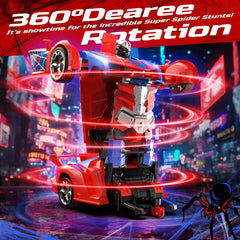 DEERC Spider RC Car in robot mode ready for imaginative adventures.