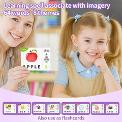 DEGIDEGI two-in-one learning game blends spelling and arithmetic for versatile learning.