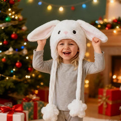 Deletoys hat in action for videos, kids love the moving ears and charm.