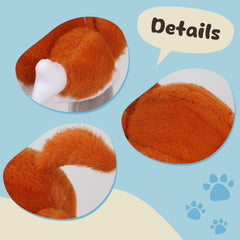 Deletoys plush hat for cosplay or party outfits with cute animal style.
