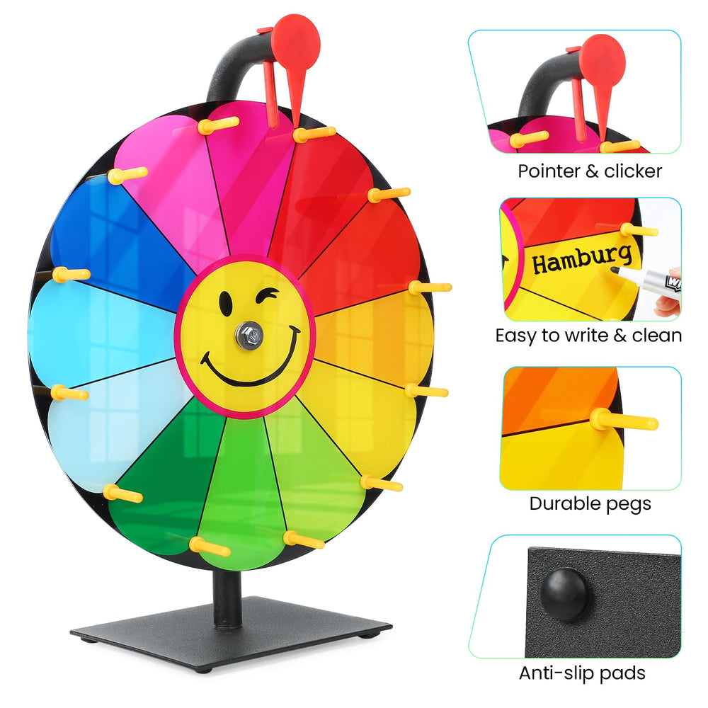 Delizon spinning wheel in action to energize group activities and decision making.