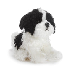 DEMDACO Sitting Small Havanese Dog plush with huggable, lifelike details for cozy playtime.