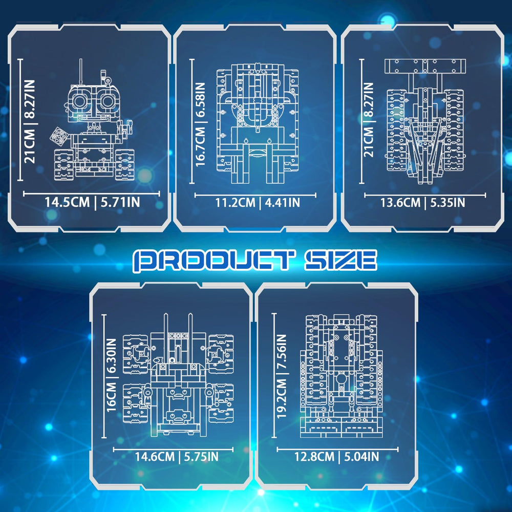 Demkia 5in1 robot kit gift packaging suitable for birthdays