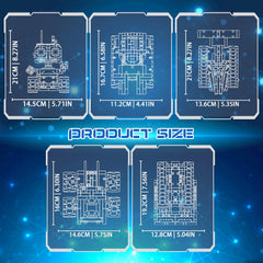 Demkia 5in1 robot kit gift packaging suitable for birthdays
