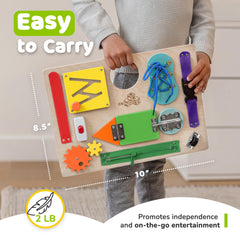 deMoca Sensory Busy Board labyrinth maze aids focused play sessions