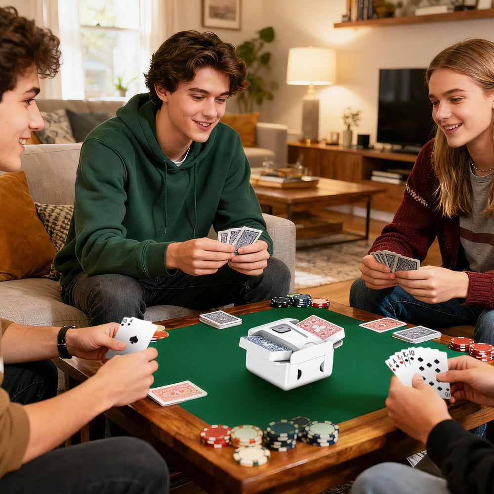 Demolike automatic card shuffler ideal for poker UNO blackjack gatherings