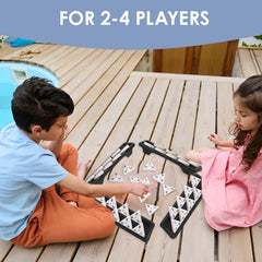 Demteric travel case with four holders keeps tiles organized on the go