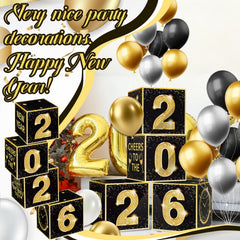 Denylo Pro black-gold boxes bring stylish New Year ambiance.