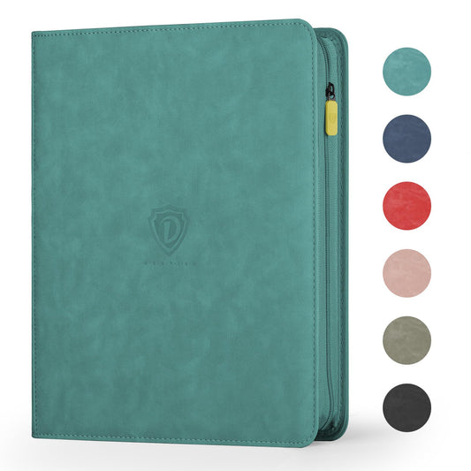 Deoyibu 9-pocket binder front view shows organized card storage