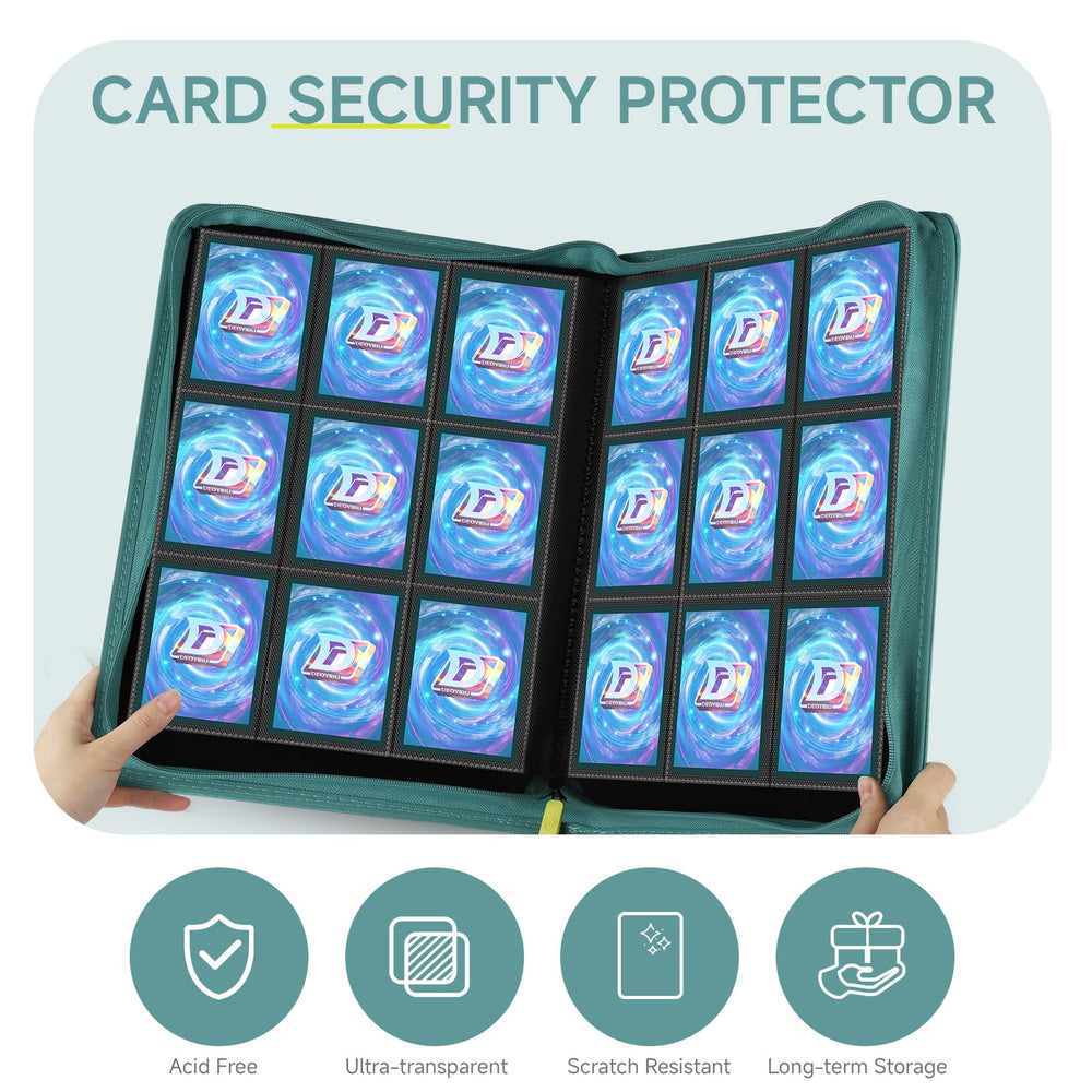 Deoyibu zip-closure keeps cards securely inside