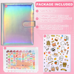 Inside pages show double-sided layout for abundant sticker placement.