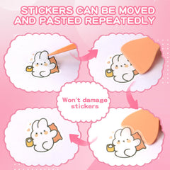 Tweezer and spatula included for smooth sticker placement.