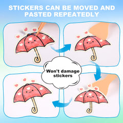 Deqing warm included tweezer and spatula help apply stickers smoothly.