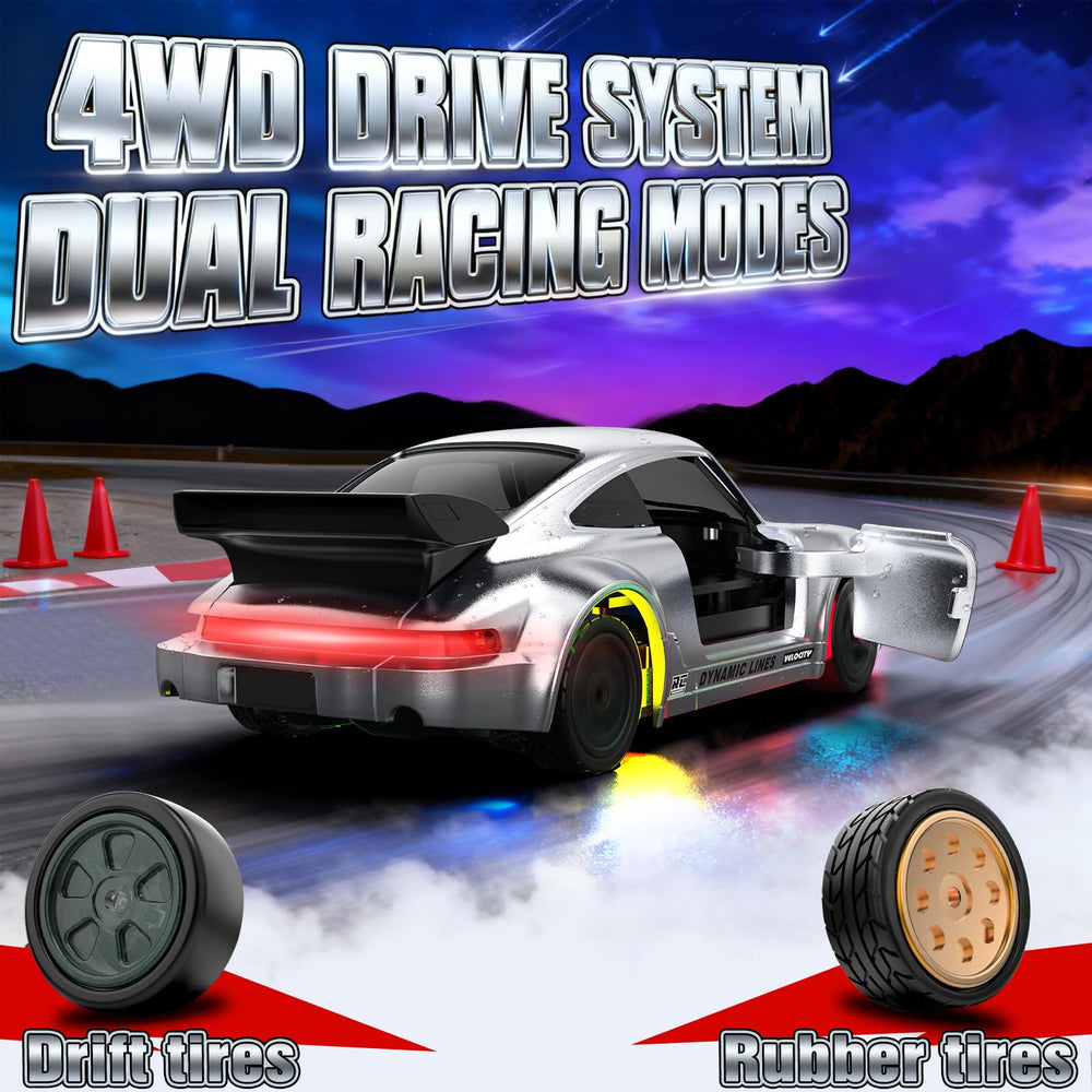 Desdoni 2.4GHz remote supports interference-free multi-car racing.