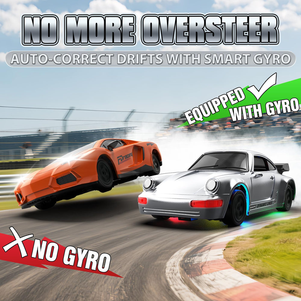 Desdoni RC drift car reaches 20 km/h for thrilling play.